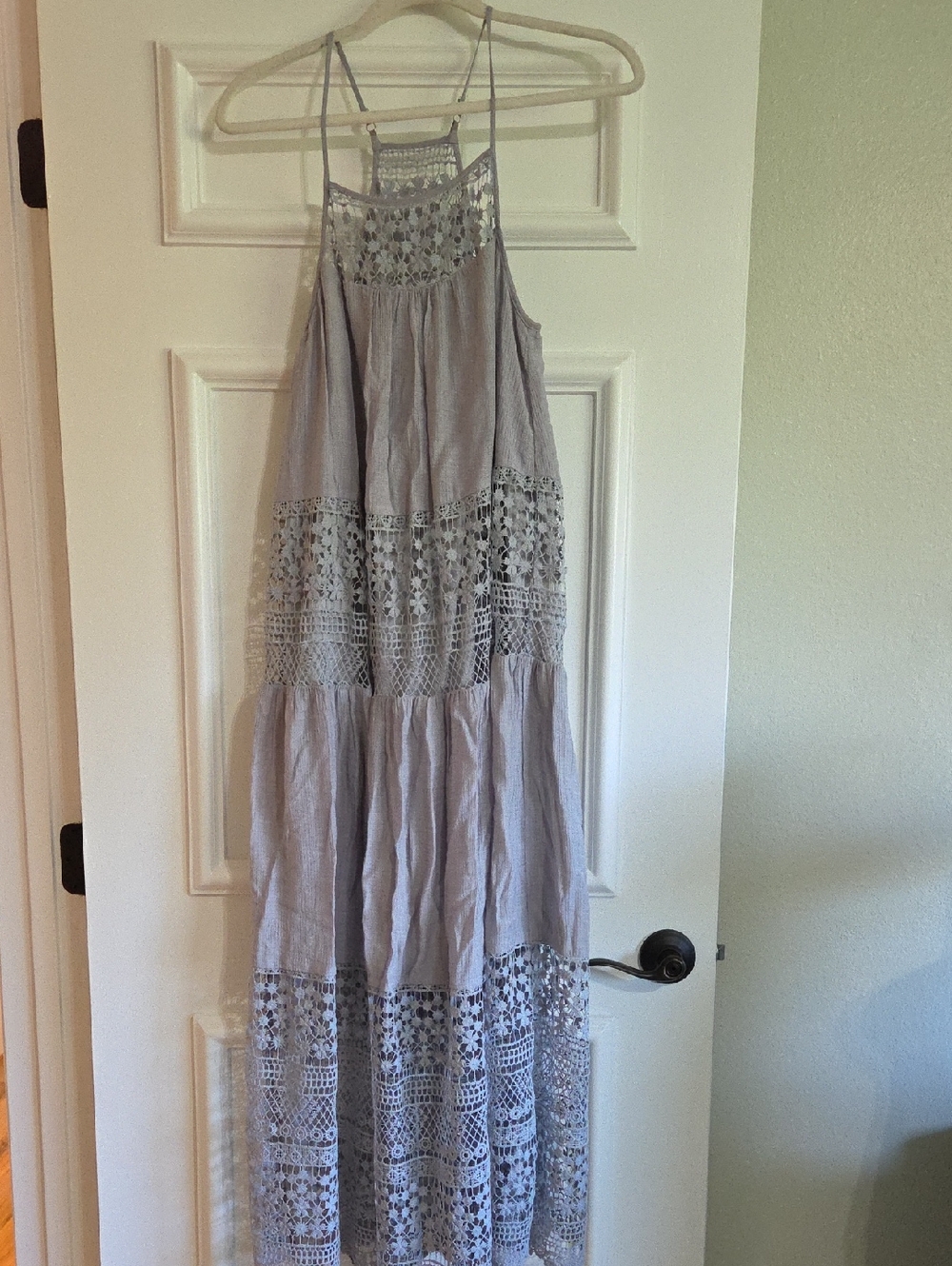 Doe And Rae Lace Layered Maxi Dress Women's Size S